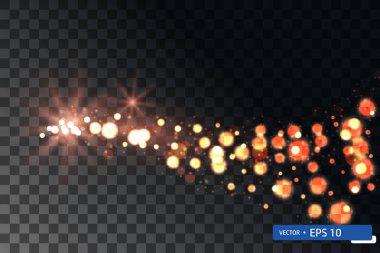 Altın xmas hafif parlak yıldız girdap ayarla