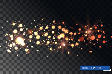 Altın xmas hafif parlak yıldız girdap ayarla