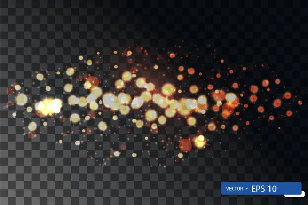 Altın xmas hafif parlak yıldız girdap ayarla