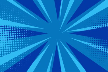 Çizgi roman pop sanat striptiz radyal arka planı