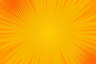 Çizgi roman pop sanat striptiz radyal arka planı