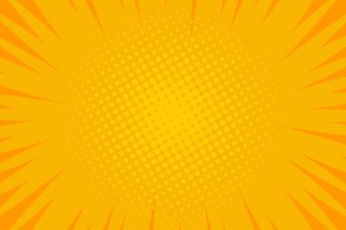 Çizgi roman pop sanat striptiz radyal arka planı