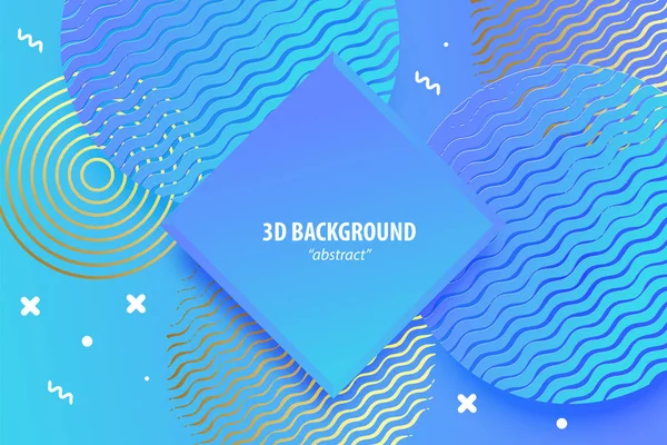 Papierschnitt abstrakte 3D-Web trendigen Hintergrund — Stockvektor