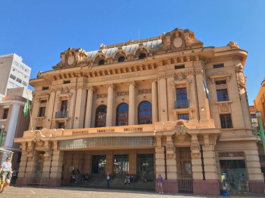 Ribeiro Preto - yani Paulo - Brezilya - Mayıs 2018: Pedro II tiyatro. Şehrin en eski ve en büyük tiyatro.