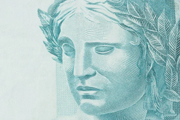 Republic Effigy Retratado Como Busto Dinheiro Brasileiro Super — Fotografia de Stock
