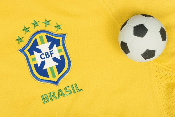 Sao Paulo Brasil Junho 2018 Símbolo Logotipo Nacional Seleção Brasileira — Fotografia de Stock
