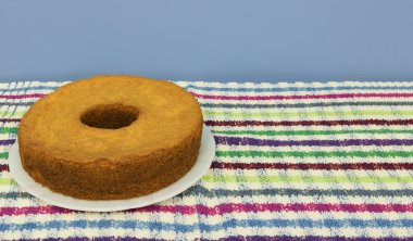 Geleneksel Brezilya Mısır pasta tatlı. Festa Junina parti Brezilya kültür kavramı görüntü.