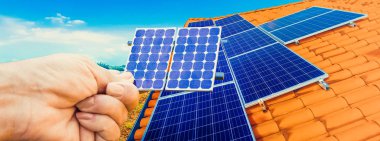 Çatıda fotovoltaik enerji santrali yüklemesini bir residenti
