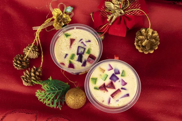 Geleia Natal Doce Muito Famoso Brasil Doces Coloridos Natal Brasileiro — Fotografia de Stock