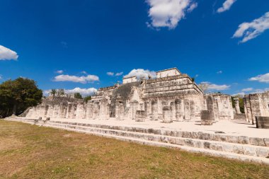 Meksika Chichen Itza Maya Harabeleri-El Castillo piramidi. Uxmal,