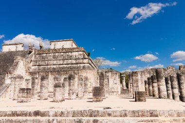 Meksika Chichen Itza Maya Harabeleri-El Castillo piramidi. Uxmal,