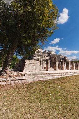 Meksika Chichen Itza Maya Harabeleri - El Castillo piramidi. Uxmal, Yucatan, Meksika