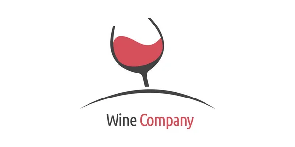 Wine Logo Design Template Brand Icon Badge Label Winer — Stock Vector