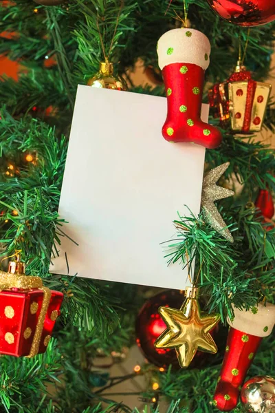 Sfondo Modello Natale Con Testo Spazio Lettera Invito Mail Marketing — Foto Stock