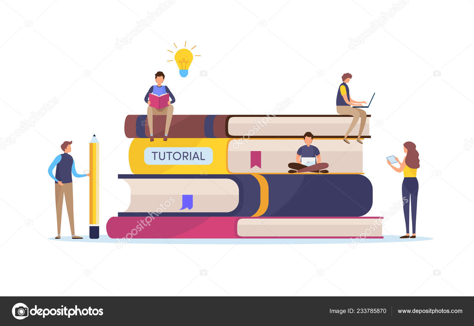 Education Training Course Online Study Tutorials Learning Smart Knowledge  Cartoon Stock Vector Image by ©outsunan #233785870