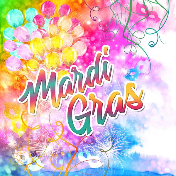 Mardi Gras Event Bunten Hintergrund — Stockfoto