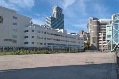Cityscape modern binalar ile merkezi Lahey