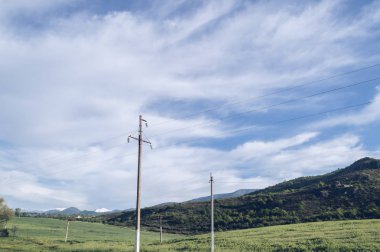 İlkbaharda Azerbaycan'ın manzarası
