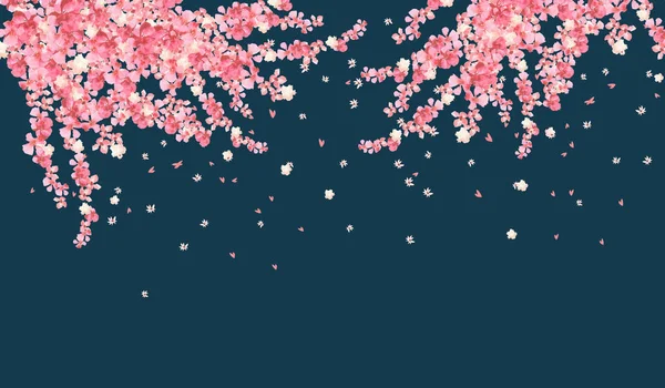 Tło z kwitnącymi kwiatami Sakura — Zdjęcie stockowe