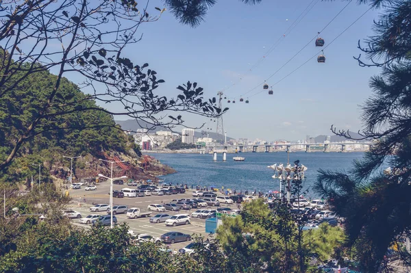 Busan Südkorea September 2019 Parkplatz Ufer Des Amnam Parks Mit — Stockfoto