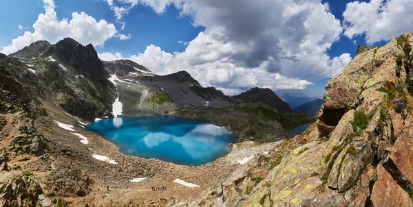 Fotos Panorámicas Valle Primavera Montañas Del Cáucaso Arkhyz Rusia Fabuloso —  Fotos de Stock