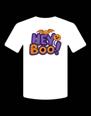 Ürkütücü sezonu, eğlenceli ve ürpertici temalı Mutlu Cadılar Bayramı Hey Boo tişörtü tasarımıyla kutlayın. Cadılar Bayramı 'nda partiler, kostümler ve şenlik kıyafetleri için mükemmel..