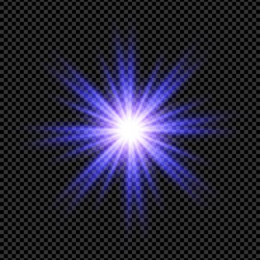 light burst effect with a lens flare. vector illustration