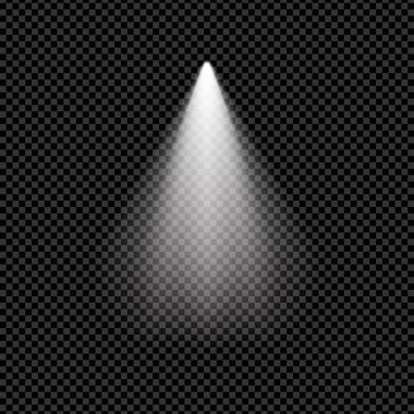 light beam with light effects on a black background