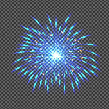 vector illustration of a blue light effect