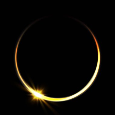 Siyah arka plan arka ışık flare