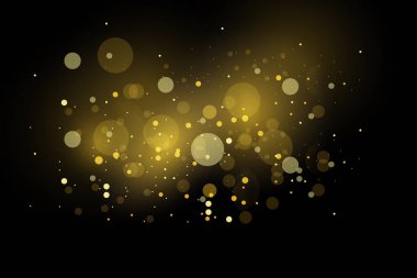 abstract golden glitter background with snowflakes. vector illustration