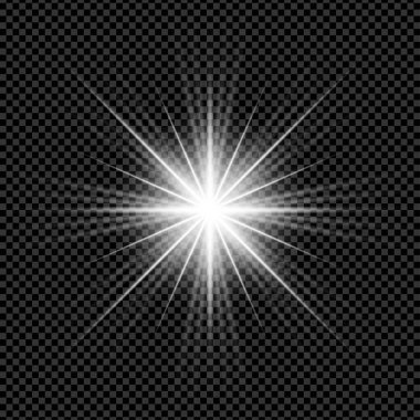 Optical flare starburst background