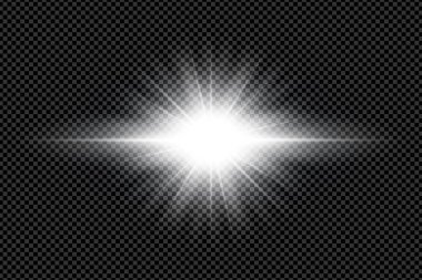 Horizontal star ray background