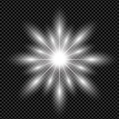 Snow effect ray background