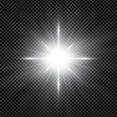 Bright star ray background