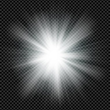 Bright star ray background
