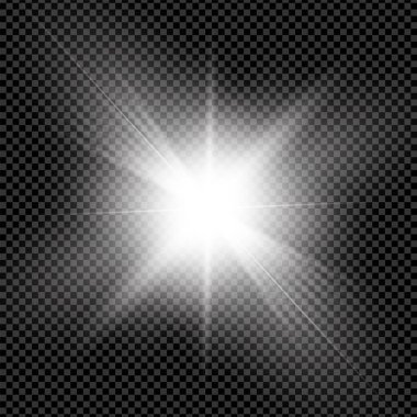 Bright star ray effect background