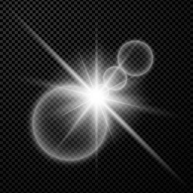 Star glow with flare effect