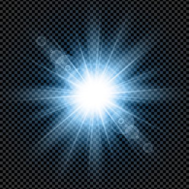 mavi parlayan yıldız arkaplanı