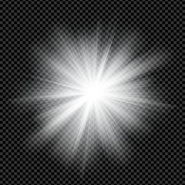 White glare background starburst