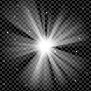 Bright starburst effect background