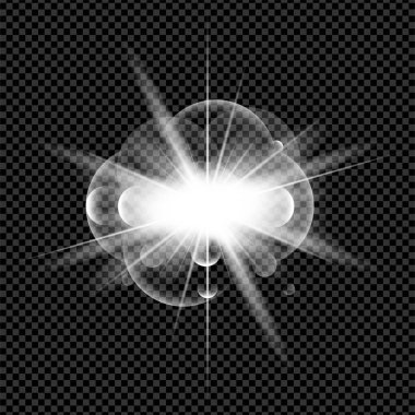 Bright starburst background effect