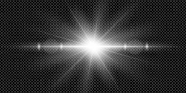 Shining white glare effect