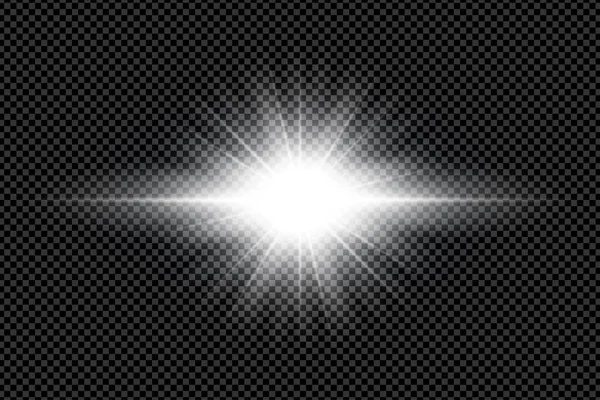 Horizontal star ray background