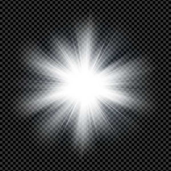 Glowing bright star ray background