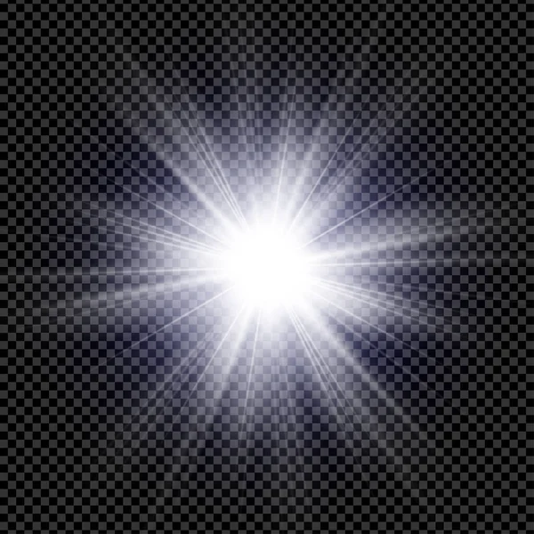 Glowing star ray background