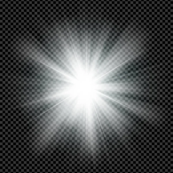 Bright star ray background