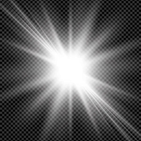 Shining white star background