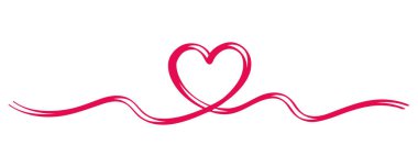 Valentine's Day border line art heart banner vector illustration design. hand drawn doodle hearts. Continuous line art drawing. Continuous one line design template. Valentines day. Love symbol vector illustration.