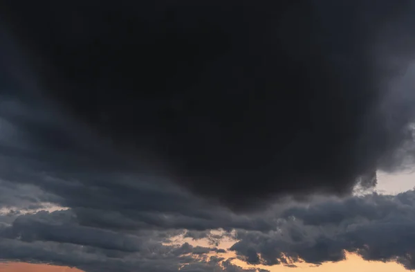 Sky Background Image Dark Stormy Clouds Sunset — Stock Photo, Image